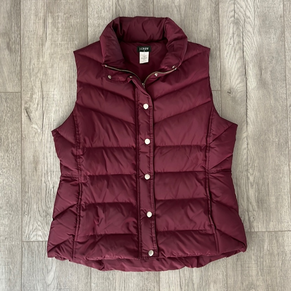 J. Crew Down Puffer Vest Size Large